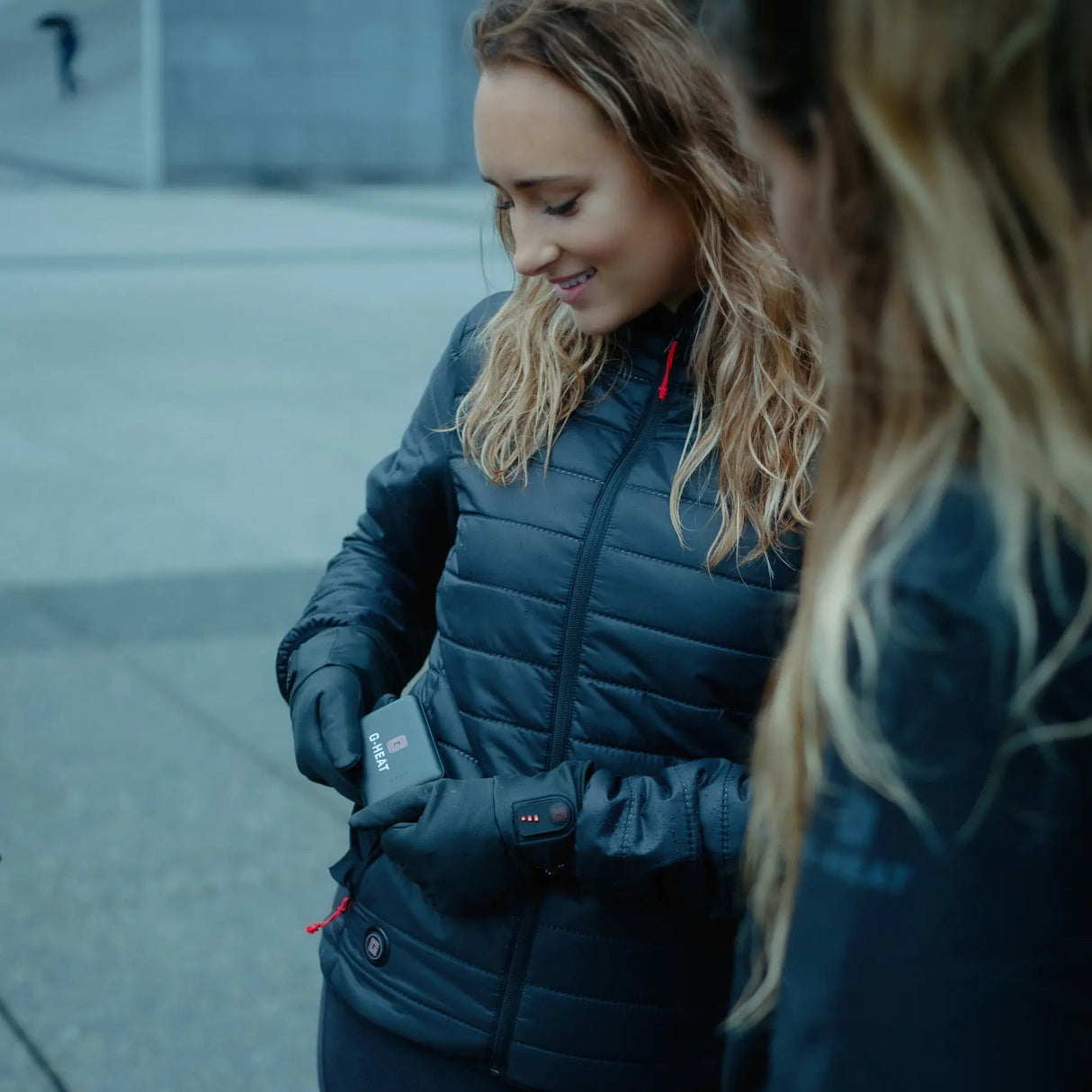 Doudoune chauffante femme