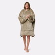 Pull plaid beige femme