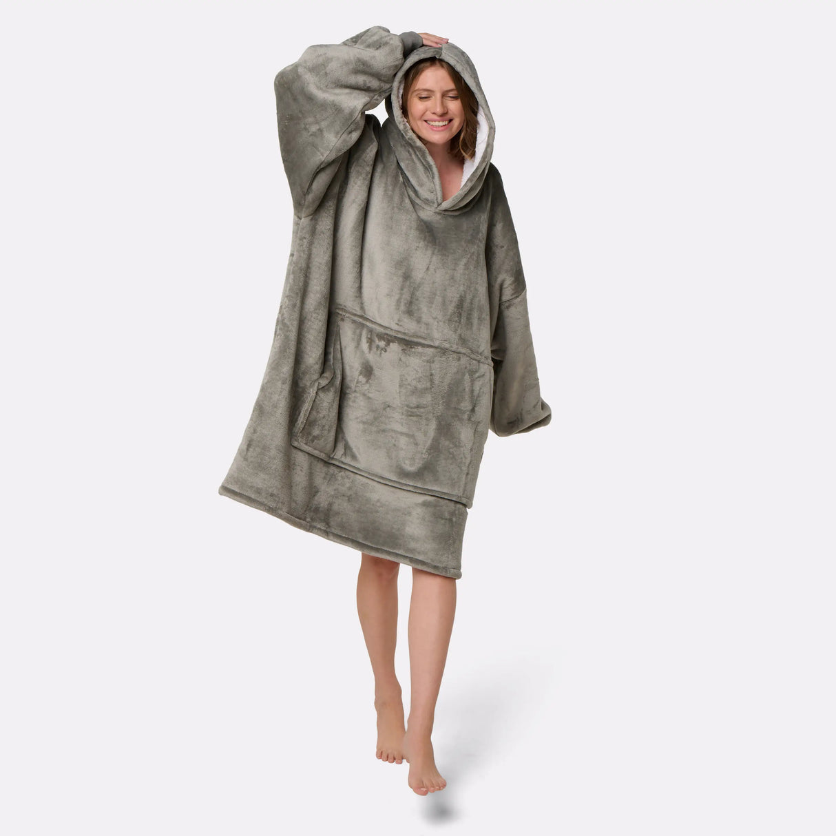 Pull plaid gris femme G-Heat