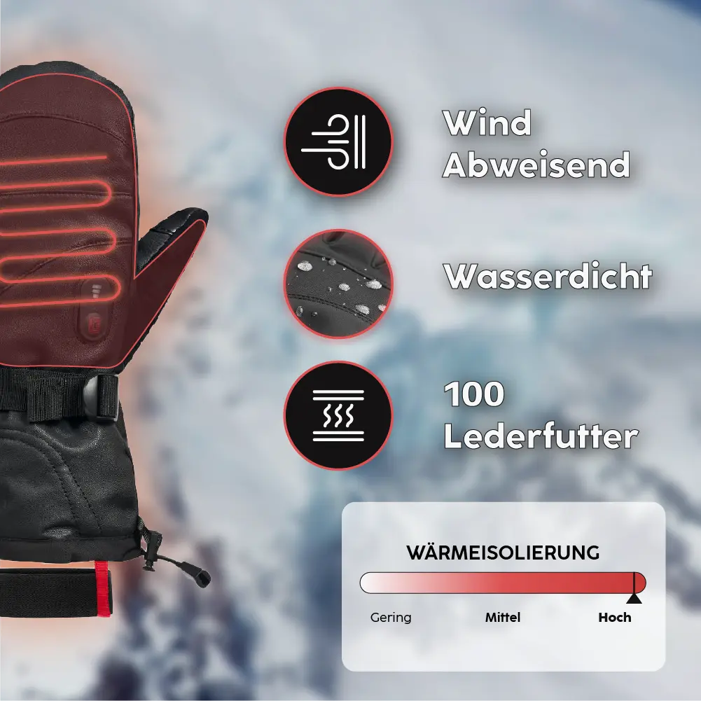 Atouts produit moufles chauffantes