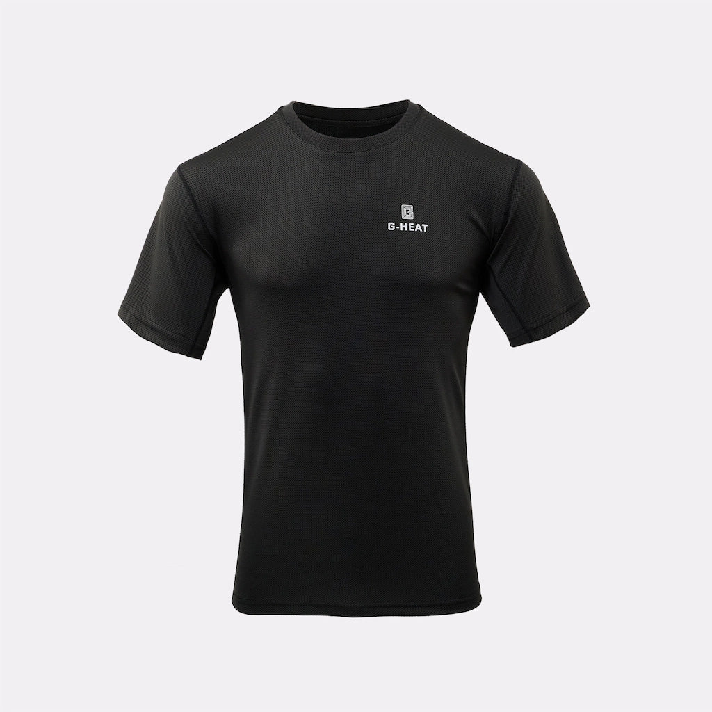 T-shirt rafraîchissant noir manches courtes