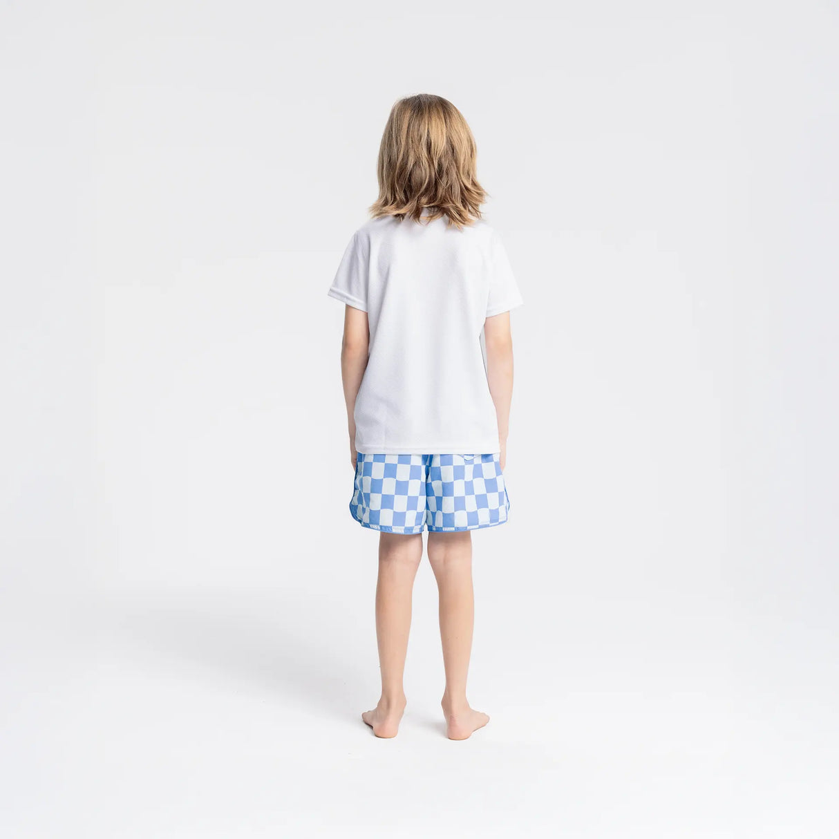 T-shirt rafraîchissant et anti UV enfant  blanc de dos