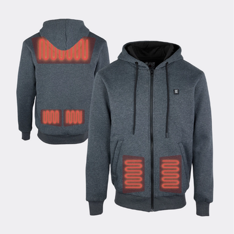 Wärmender Hoodie mit Reißverschluss