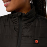 Veste ESSENTIAL chauffante G-Heat porté femme zoom bouton