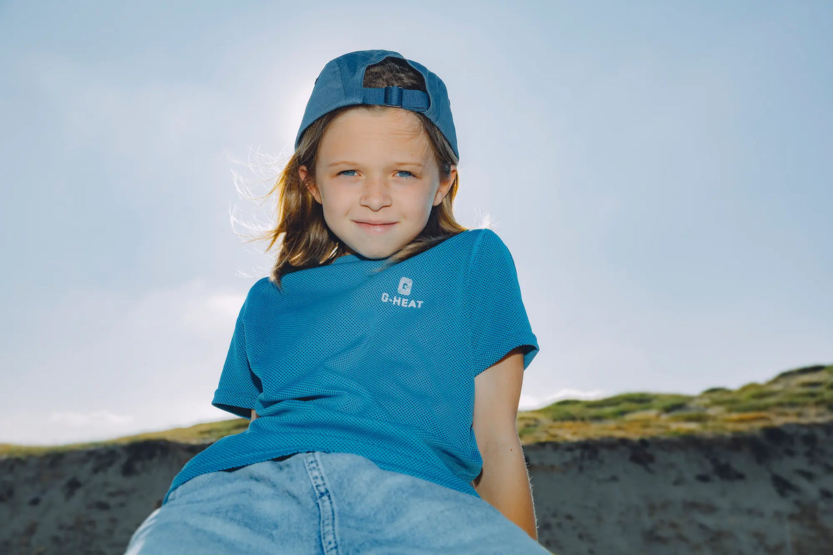 T-shirt rafraîchissant et anti UV enfant bleu