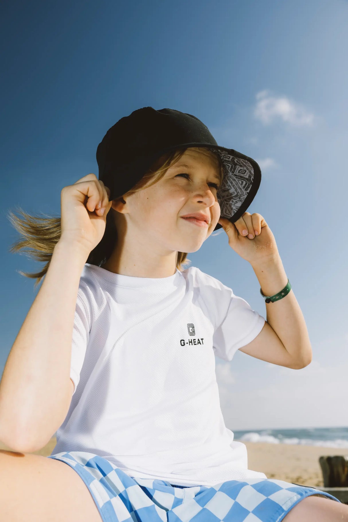 T-shirt rafraîchissant et anti UV enfant blanc