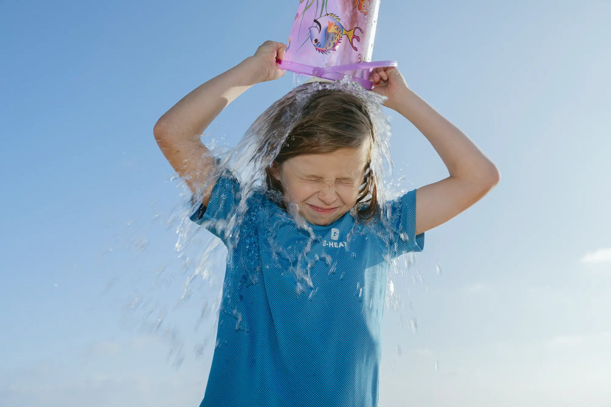 T-shirt rafraîchissant et anti UV enfant bleu