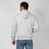 Hoodie chauffant zippé gris G-Heat dos